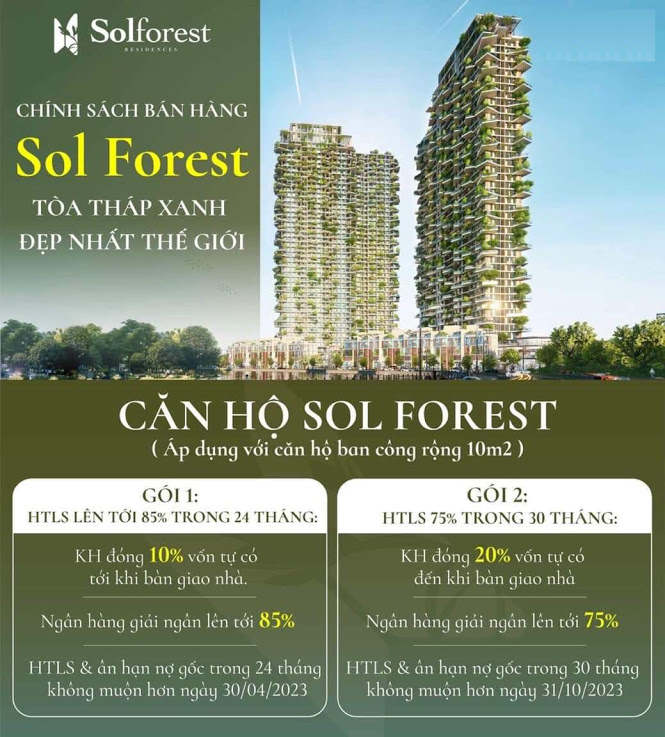 Chính sách bán hàng Sol Forest Ecopark