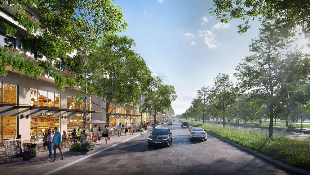 Nhà phố đại lộ - Phân khu Plaza tại Ecopark Vinh