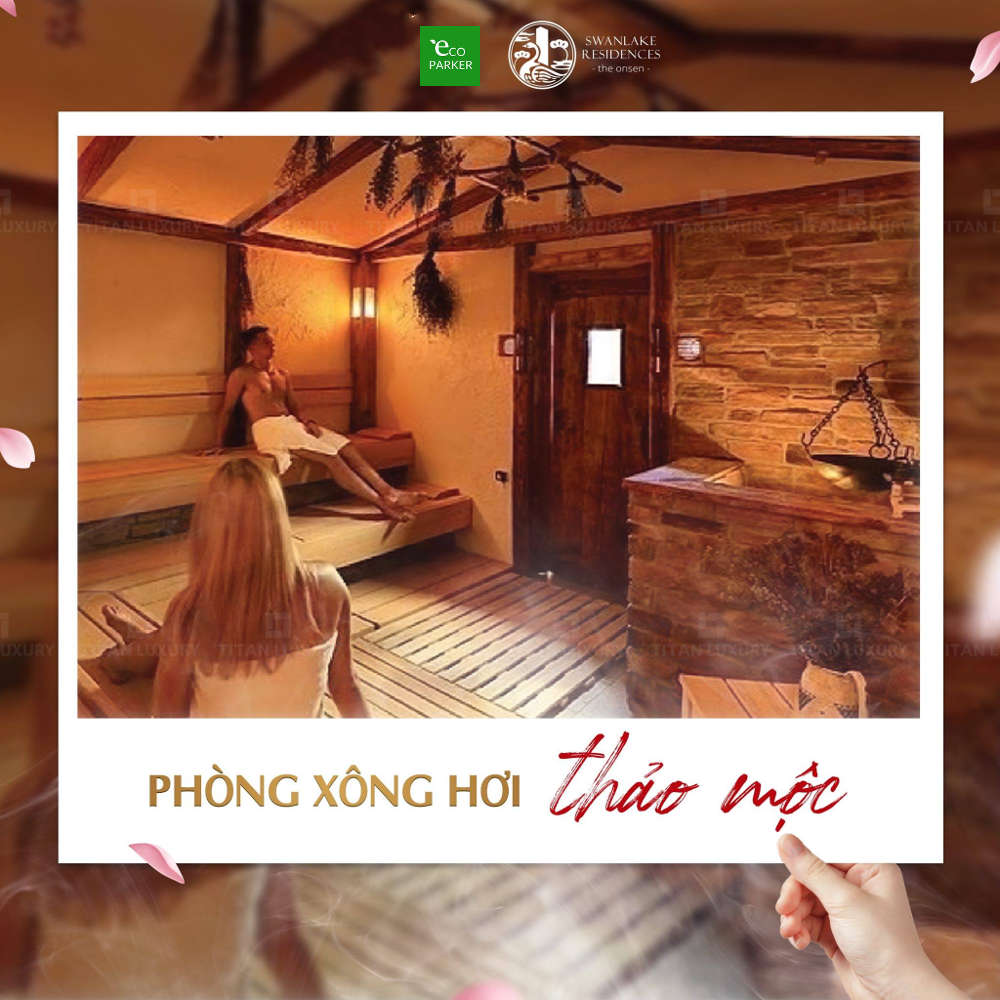 Phòng xông hơi thảo mộc tại Swanlake Onsen Ecopark