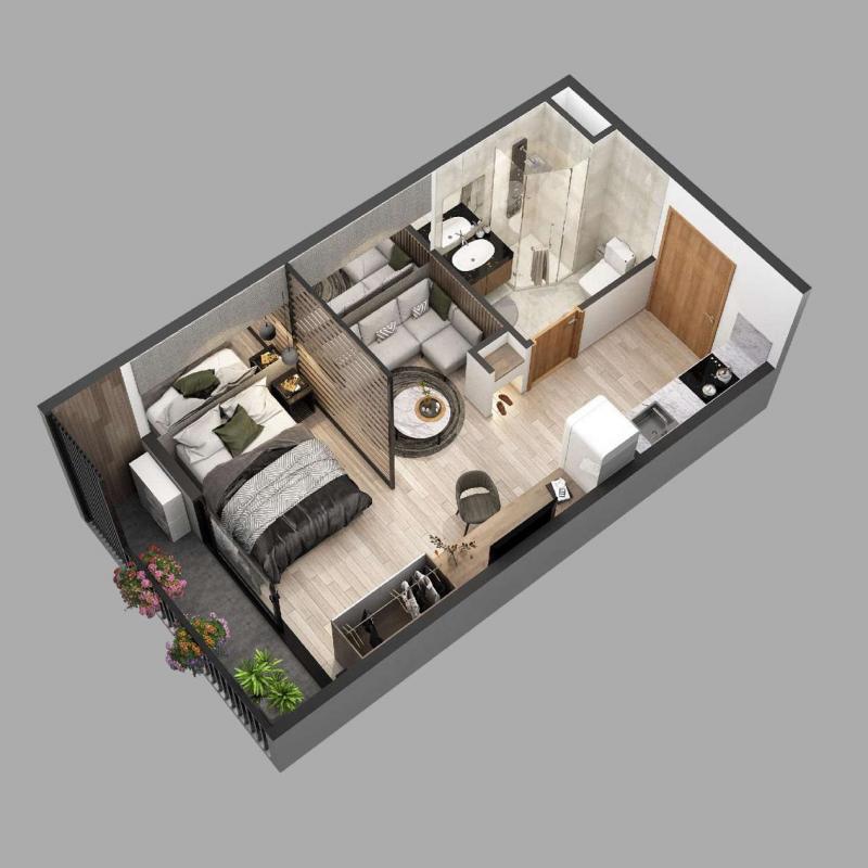 Căn hộ chung cư Sky Oasis Ecopark - Studio 30m2