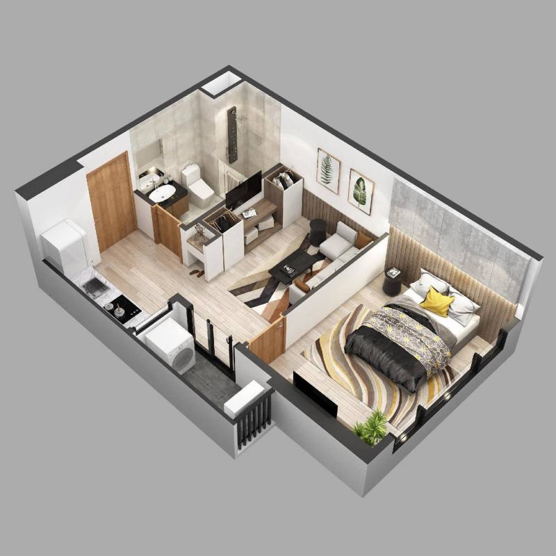 Căn hộ chung cư Sky Oasis Ecopark - 1PN 40m2