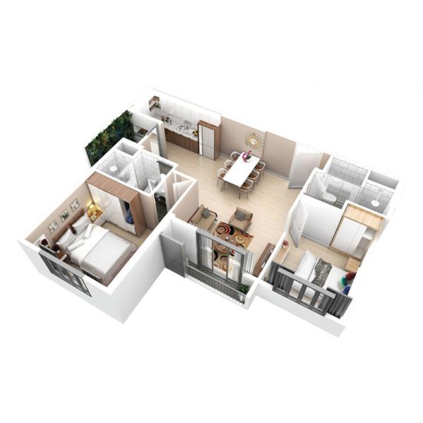 Căn hộ chung cư Aquabay Ecopark - 69m2