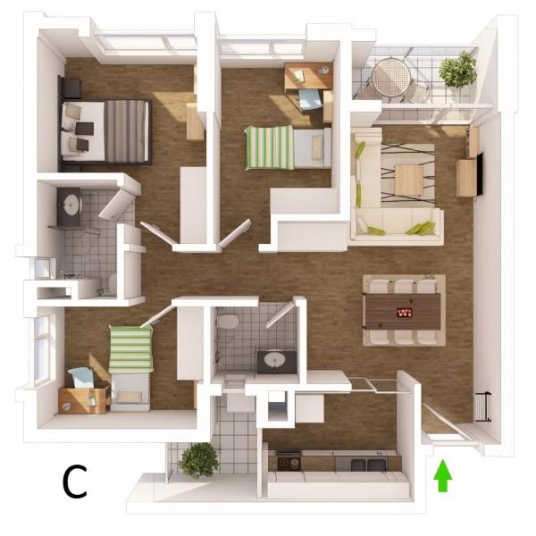 Căn hộ chung cư Rừng Cọ Ecopark - 92m2