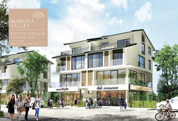 Biệt thự song lập thương mại Mimosa Ecopark