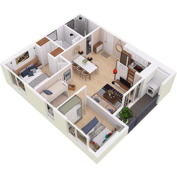 Căn hộ chung cư Westbay Ecopark - 65m2