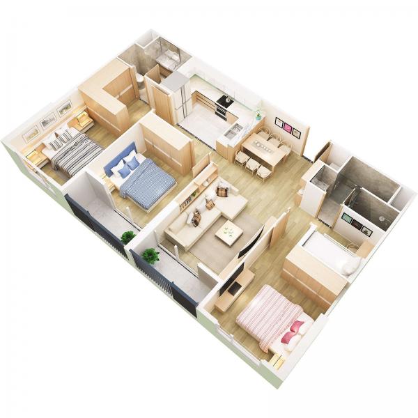 Căn hộ chung cư Westbay Ecopark - 90m2