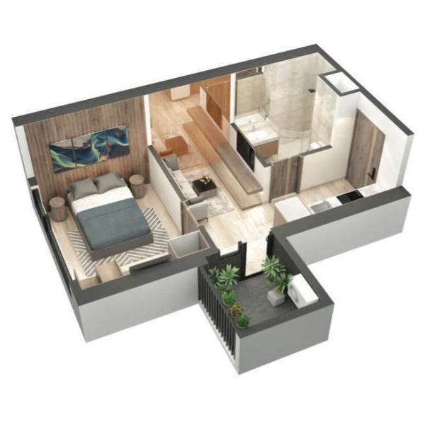 Căn hộ 1PN toà S3 Sky Oasis
