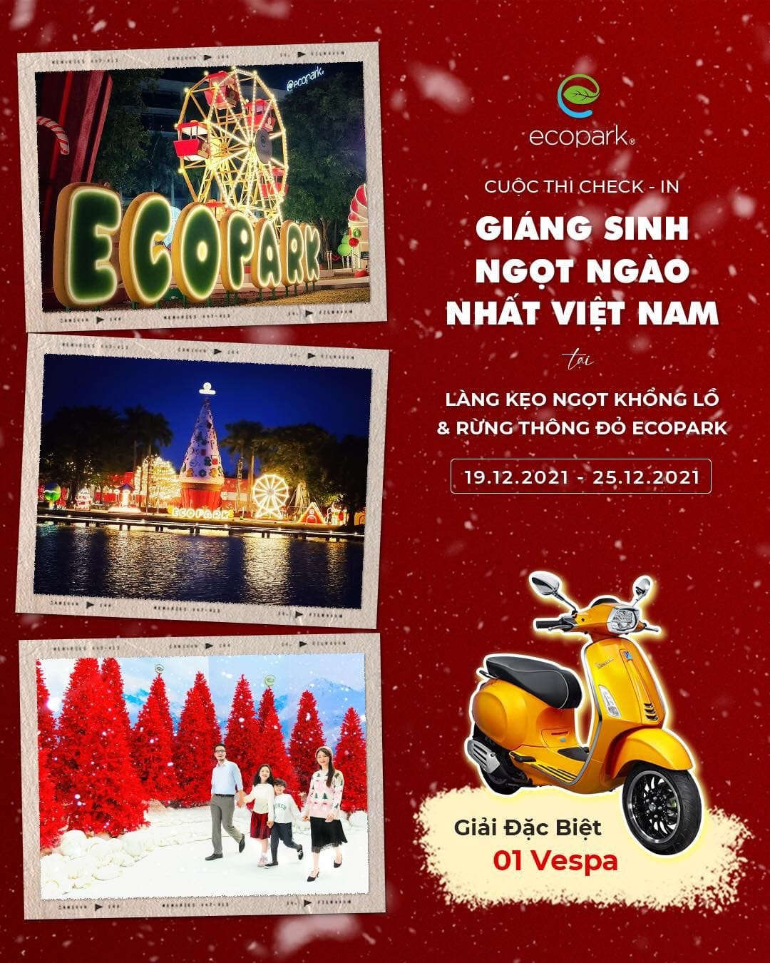 Cuộc thi Checkin Giáng Sinh tại Ecopark 2021