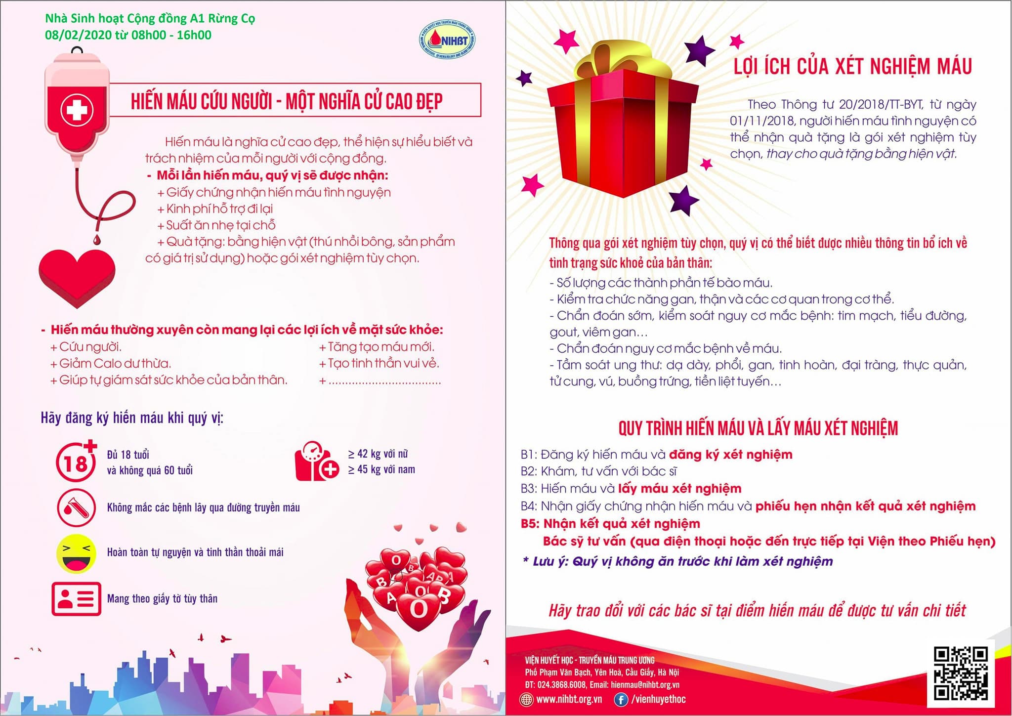 Hiến máu nhân đạo ở Ecopark 2020