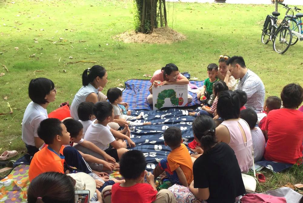 Thư viện ngoài trời Tổ líu lo ở Ecopark